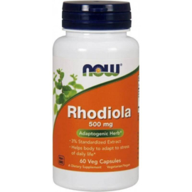 Now Foods, Rhodiola 500 mg, 60 vegetarische capsules