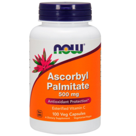 Now Foods, Vitamine C Ascorbyl Palmitaat, 500 mg, 100 vegetarische capsules