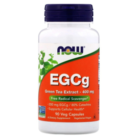 Now Foods, EGCg Green Tea Extract, 400 mg, 90 vegetarische capsules, Groene Thee met een hoog gehalte aan EGCg