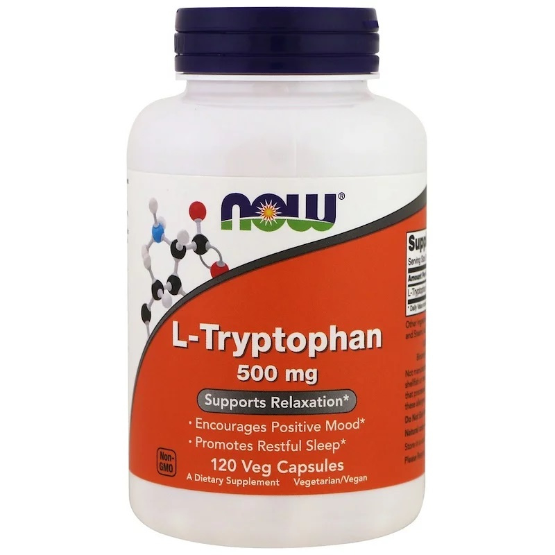 Now Foods L-Tryptofaan 500 mg , 120 vegetarische capsules