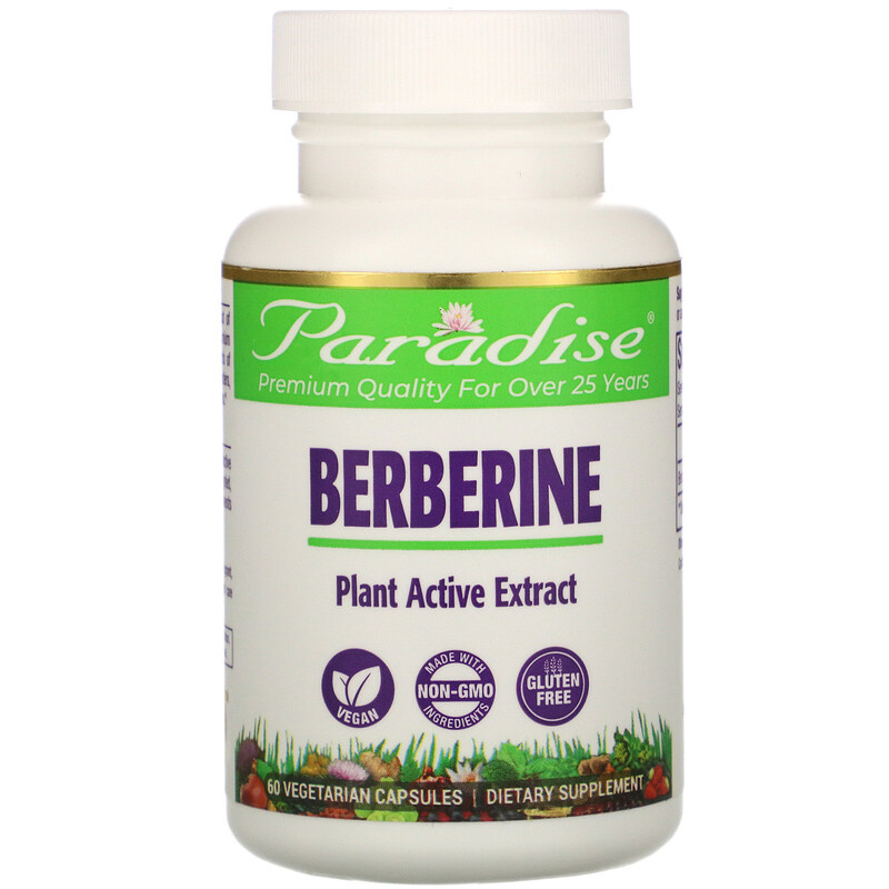 Paradise Herbs, Berberine, 500 mg, 60 vegetarische capsules