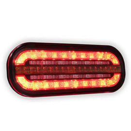 LED compact achterlicht met dynamisch knipperlicht 12v/24v 5 pin