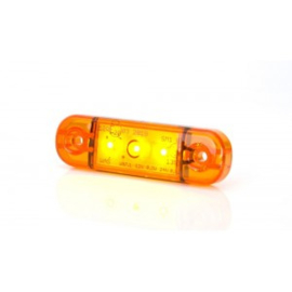 led markeringslamp oranje  ultra plat 12/24 volt
