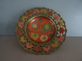 Schaal koper cloisonne