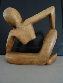 Houten beeld - VERKOCHT