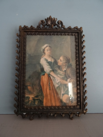 Messing of koperen lijstje - Italy - vintage - VERKOCHT