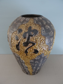 Grote vaas - Chinees - bruin - VERKOCHT