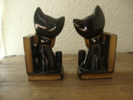 Boekensteunen poes kat - VERKOCHT