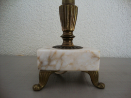 Vintage lamp - lampvoet - marmer - VERKOCHT