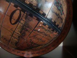 Vintage boekensteunen wereldbol - globe - VERKOCHT