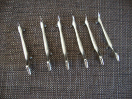Messenleggers teckel - zilverkleurig - VERKOCHT