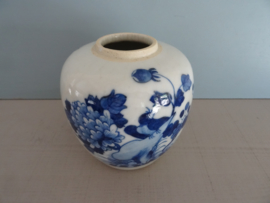 Gemberpot - blauw/wit - VERKOCHT