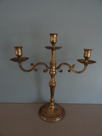 Vintage metalen kandelaar - VERKOCHT