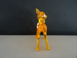 Vintage hertje - Oranje - Lucite Fawn - VERKOCHT