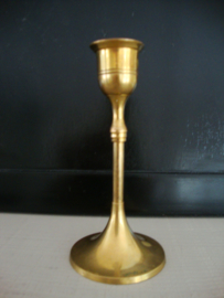 Kandelaar koper of messing - vintage - VERKOCHT