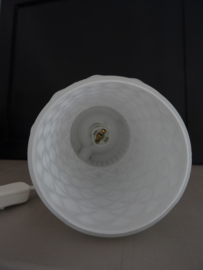 Vintage lampje - wit - glas - VERKOCHT