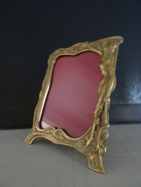 Jugendstil fotolijst - koper of messing - VERKOCHT