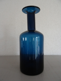 Blauwe vaas - glas - VERKOCHT
