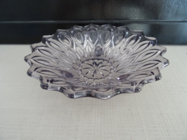 Vintage schaaltje - paars - glas - VERKOCHT