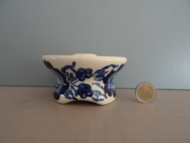 Kandelaar blauw/wit - VERKOCHT