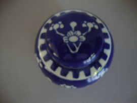 Gemberpotje met bloesemdecor - blauw wit - VERKOCHT