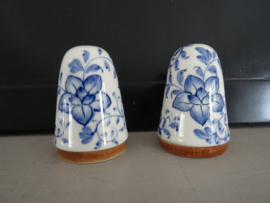 Peper- en zoutstel - blauw/wit - VERKOCHT