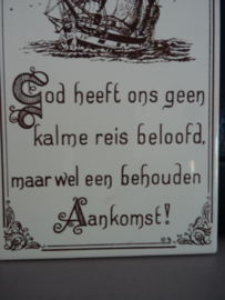 Teksttegel - VERKOCHT