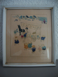Schilderijtje - prent - Josette Boland - VERKOCHT