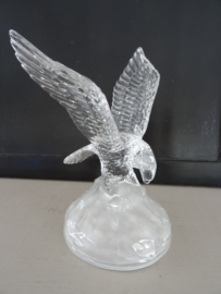 Glazen beeld - adelaar - roofvogel - VERKOCHT