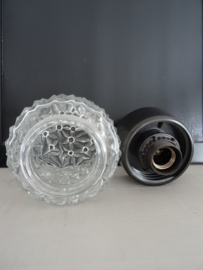 Vintage plafonniere - glas - VERKOCHT