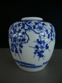 Gemberpotje blauw wit - VERKOCHT