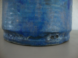 Vintage lamp - Keramiek - A. Moerings Gouda - blauw - VERKOCHT