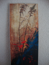 Vintage schilderijtje - hardboard - VERKOCHT