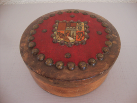 Houten doosje - rond