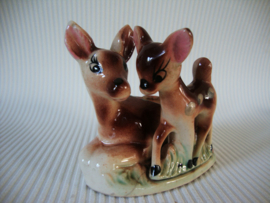 Vintage beeldje hertjes - VERKOCHT