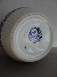 Grote bloempot Boch - M24 - blauw/wit - vintage - VERKOCHT