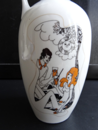 Vintage kruikje Mispelblom - brandewijnkruikje - VERKOCHT