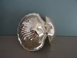 Schaaltje - schelp - zilverkleurig - VERKOCHT