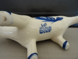 Melkkannetje koe - Delfts blauw - handbeschilderd - VERKOCHT