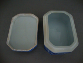 Chinees dekselpotje - blauw wit - VERKOCHT