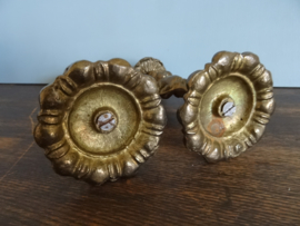 Kandelaren engeltjes - putti's - koper of messing - VERKOCHT