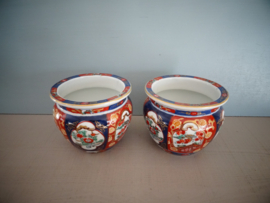 Imari bloempotjes - Set van 2 - VERKOCHT