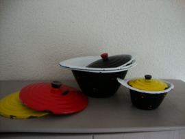 Confetti emaille schalen - DRU - vintage -  retro - VERKOCHT