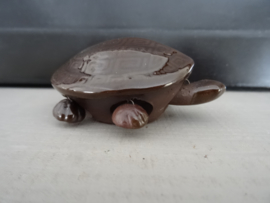 Beeldje schildpad - bruin
