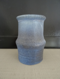Blauw vaasje - keramiek - vintage - VERKOCHT