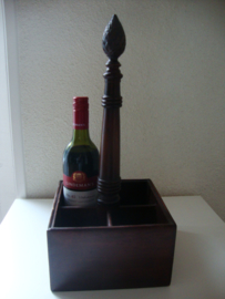 Flessenhouder wijnhouder hout - VERKOCHT