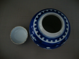 Gemberpotje prunus - blauw wit - VERKOCHT