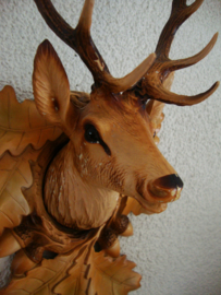 Vintage hertenkop - kunststof - VERKOCHT