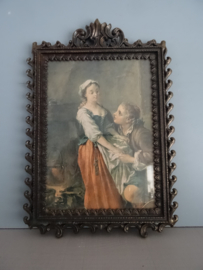 Messing of koperen lijstje - Italy - vintage - VERKOCHT