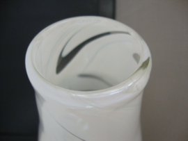 Witte vaas - glas - VERKOCHT